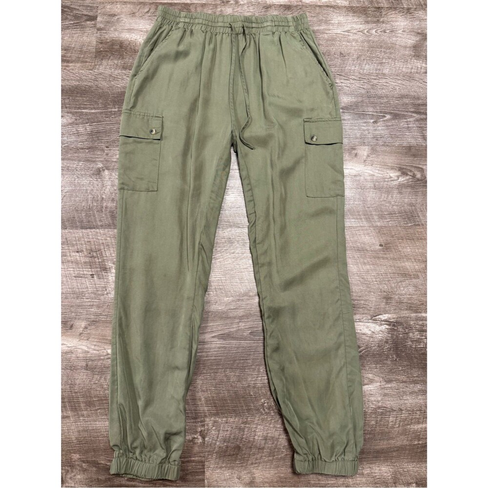 Main Strip Green Cargo Joggers Size Large
